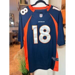 NFL Men's Broncos #18 Peyton Manning Jersey Size XL